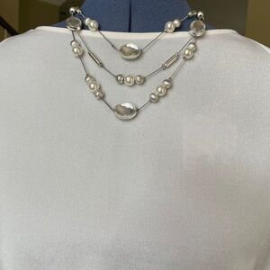 NY&Co Silver Crystal Necklace